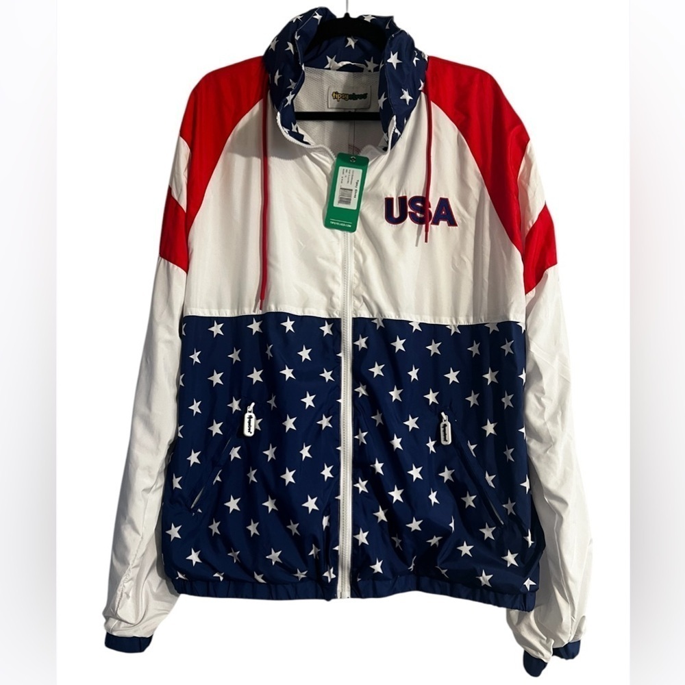NWT Tipsy Elves USA Windbreaker Jacket